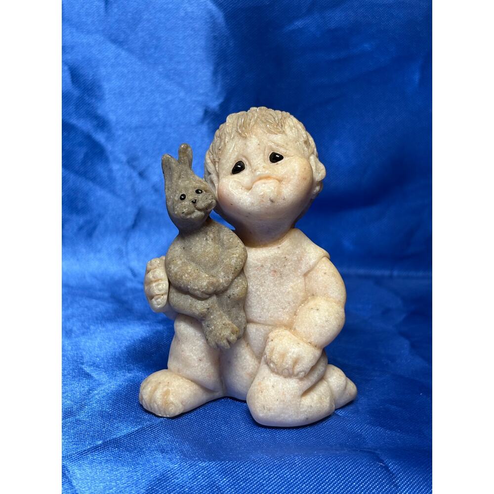 Quarry Kid Ricky Some Bunny Boy Holding Stuffed Rabbit - Picture 5 of 7